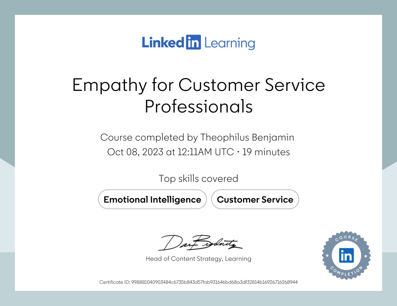 Empathy for Customer Service Professionals